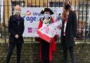 Cllr Janet Burgess accompanied Age UK staff on the Christmas hamper delivery this week.