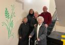 Residents at 10 Epworth Street from left to right: June Bell, Carol Grace, John Grace, Irene Hall, Tony O'Loughlin