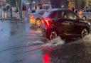 Screenshot of flash flood on Euston Road on July 15