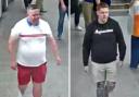 BTP have released these two images in connection with a brawl in Kings Cross which left two men injured