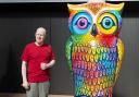 Matt Lucas with Jack, the owl he designed in memory of his friend's son who died from cancer aged 22