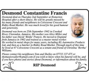 DESMOND FRANCIS