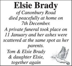 ELSIE BRADY