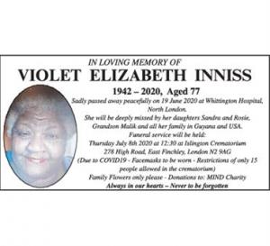 Violet Elizabeth Inniss