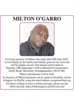 MILTON O’GARRO