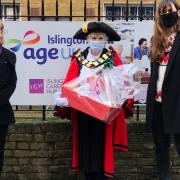 Cllr Janet Burgess accompanied Age UK staff on the Christmas hamper delivery this week.