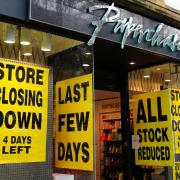 One Paperchase store pictured before closing down - as the remaining 106 stores are also set to close