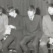 Fab Four get ready for concert at Lewisham Odeon, December 1963