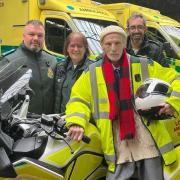 Michael Culverhouse, 90, at his old Camden Town ambulance station