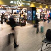 The airport's revamped duty free shopping mall