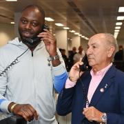 Ledley King and Ossie Ardiles turn traders for a day at Canary Wharf