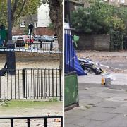 Picture from scene of Islington stabbing