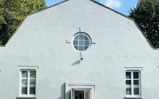 St Saviour’s Church community hall before the beginning of its renovation project and having been tidied up ahead of having a new roof installed