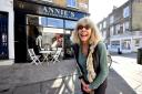 Annie Moss of Annie's Vintage Costume and Textiles, Camden Passage, Islington. Picture: Polly Hancock