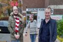 From left: Ashley Scott Thomas, Phil Cowan and Andrew Marr