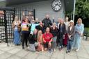 Members of the Park Road Lido User Group with outgoing manager Will Holmes (centre, back row)