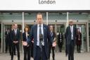 Health Secretary Matt Hancock at the opening of the NHS Nightingale Hospital at the ExCel centre in Londonon Friday April 3, 2020. Picture: Stefan Rousseau/PA Wire