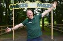 Geoff Brown, head of projects and events, at the entrance to the Goat Shed maize maze