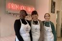 Primrose Bakery's Michaela McKenzie, Martha Swift and Ruby Vambeck celebrate its 20th anniversary