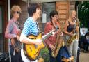 Internationally acclaimed jazz musicians Deirdre Cartwright, Alison Rayner, Diane McLoughlin and Rachel Barlett made a surprise appearance as the Four Busketeers at the King Henry's Walk Garden fair June 11