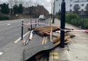 Heavy winds from Storm Eunice have seen north London boroughs close parks and Covid test centres