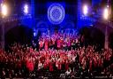 Jeremy Haneman conducts the Mixed up Chorus, Sing For Freedom and Sing For Our Lives choirs at Union Chapel