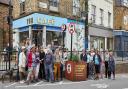 Residents, campaigners and councillors on a Footways walk between Islington and Hackney town halls.