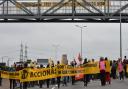 Extinction Rebellion, Black Lives Matter Enfield, Unite and local communities march to Edmonton Incinerator in protest at plans to build a new bigger incinerator