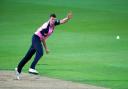 Middlesex's Luke Hollman in action during the Vitality Blast T20 match at the Kia Oval, London. Picture date: Friday June 25, 2021.