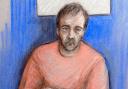 File court artist sketch of Darren Osborne, who is accused of carrying out the Finsbury Park terror attack. Picture: Elizabeth Cook/PA Wire