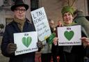 Protestors in support of LTNs gather outside Town Hall