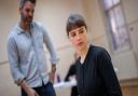 John Hopkins and Genevieve Gaunt in rehearsal for Ghosts of the Titanic