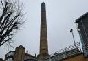 Whittington Hospital's incinerator chimney, as viewed from Magdala Avenue