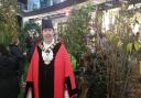 Mayor Troy Gallagher got the crowd 'warmed up' for Father Christmas