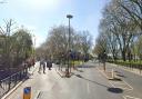 Green Lanes at the junction with West Green Road, near where the man was shot.