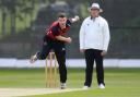 Joel Hughes of NMCC  during North Middlesex CC vs Hampstead CC, Middlesex County League Cricket at Park Road on 25th May 2019