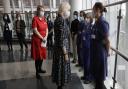 The Duchess of Cornwall speaks to Zoe Broadhead, a Critical Care Outreach Sister during a visit to the Whittington Hospital