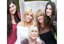 Mary Collins (front centre) surrounded by her girls (l-r): granddaughter Maia, daughters Michelle and Vicki, and granddaughter charlotte