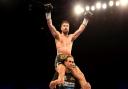 John Ryder celebrates after the WBA World, WBC Diamond & Ring Magazine Super-Middleweight Titles fight at the M&S Bank Arena, Liverpool.