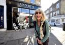 Annie Moss of Annie's Vintage Costume and Textiles, Camden Passage, Islington. Picture: Polly Hancock