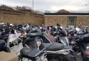 Seized stolen mopeds in Islington. Most of the moped crimes in Hackney are committed by people driving into the borough from neighbouring Islington. Picture: Islington Police