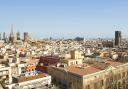 The view of the city from the roof top spa at Le Méridien Barcelona