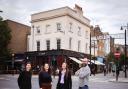 Pip Lacey, Charlotte Harris, Agustina Basilico and Gordy McIntyre outside what will be the Hicce Hart, in Islington.