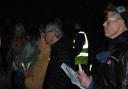 Attendees at the vigil outside the site of the old Holloway prison