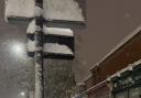 An impromptu snowball fight broke out on the Holloway Road after heavy snowfall