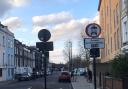 A camera enforced traffic filter in Benwell Road, Islington