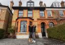 Kevin Johnson and his wife Dee celebrate winning the Omaze £3 million house near Finsbury Park station