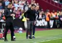 Arsenal boss Mikel Arteta looks on at London Stadium