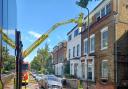 Fire crews attend a blaze in Gloucester Drive, Finsbury Park