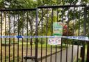 Biddestone Park was pictured cordoned off on June 17